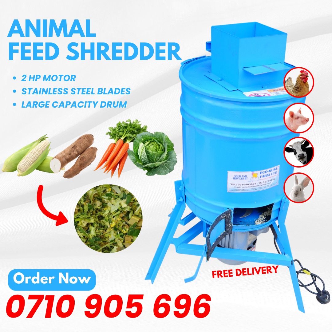 Animal feed shredders in Kenya — EcoKuku Farm Ltd
