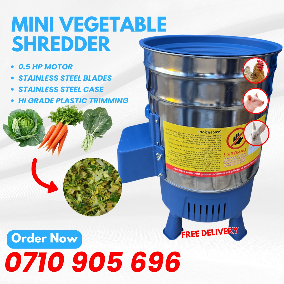 Large feed shredder 2hp heavy duty Kenya